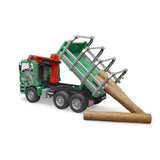 Bruder man tga camion de transport de bois avec grue et troncs d'arbres