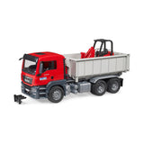 Bruder, voiture miniature du camion Man TGS avec conteneur, rouge