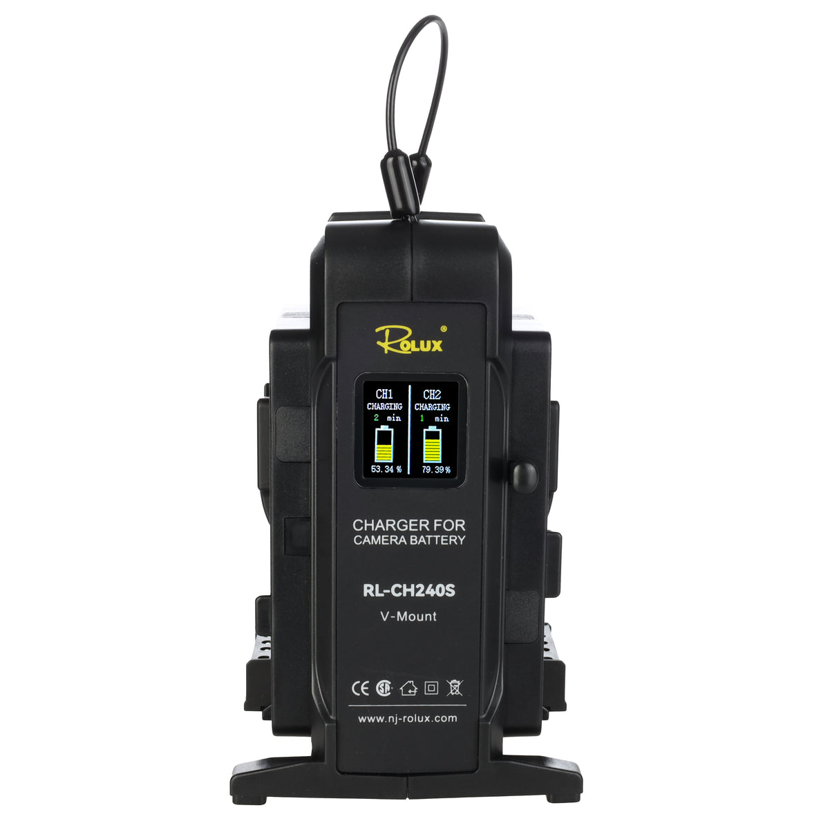 ROLUX DOUBLE FAST CHARGER RL-CH240S pour la batterie en V