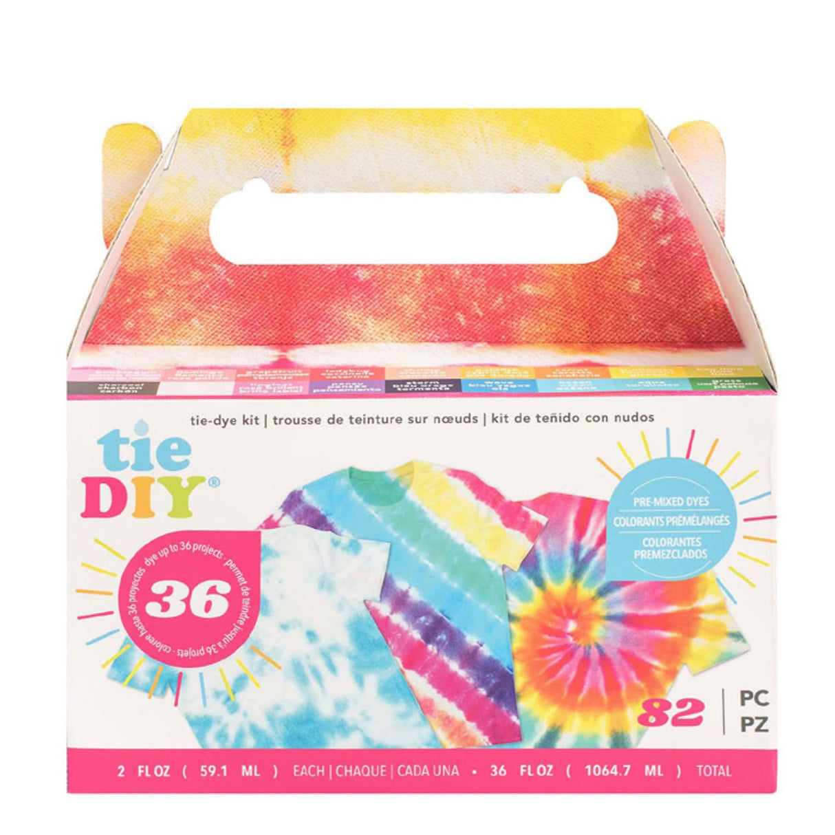 American crafts • tie diy value kit 18 colors
