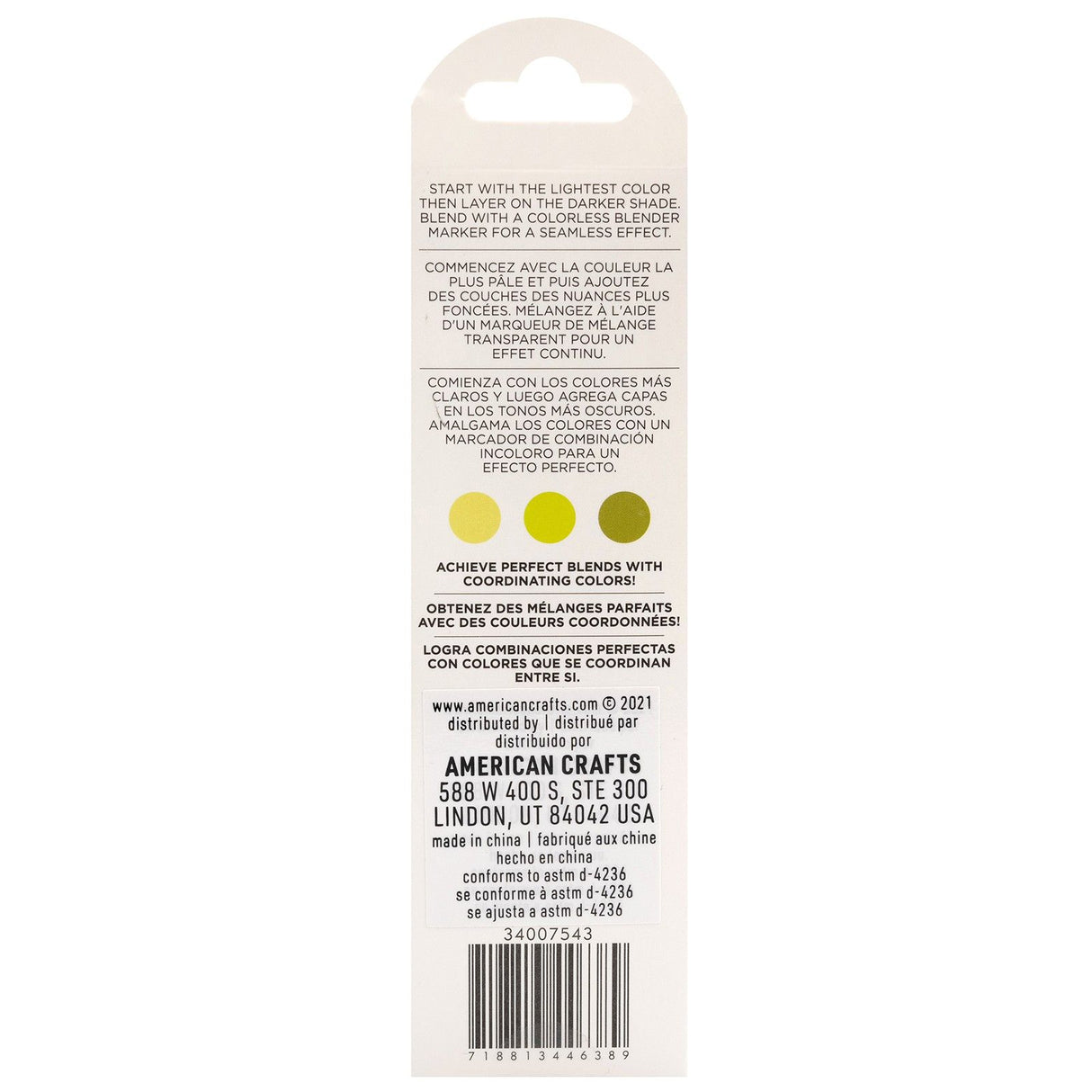 American crafts • sketch markers dual tip key lime