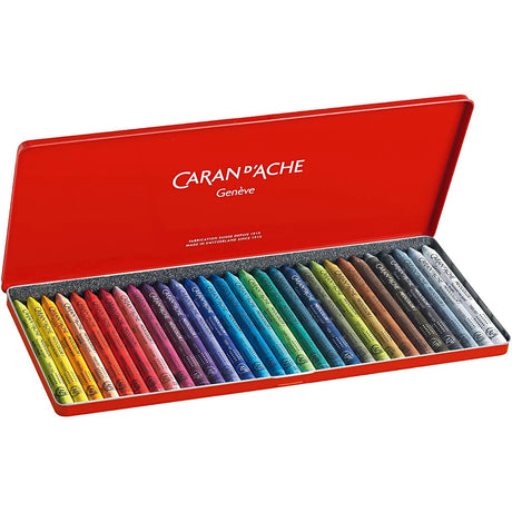 Caran dache caran d'ache neocolor i, l : 10 cm, épaisseur 8,5 mm, différentes couleurs, 30 pièces 1 boîte