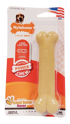 Nylabone dura chew peanut butter for hard bijters hypoallergenene