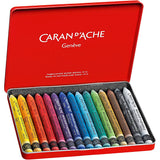 Caran dache caran d'ache neocolor ii, l : 10 cm, épaisseur 8,5 mm, divers coloris, 15 pièces 1 boîte