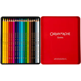 Crayons aquarelle Caran dache caran d'ache supracolor ii, l : 17 cm, mine 3,8 mm, différentes couleurs, 18 pièces 1 boîte