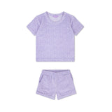 Léopard | ensemble de filles lilas plage - éponge
