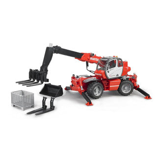Chariot télescopique Bruder Manitou MRT avec accessoires