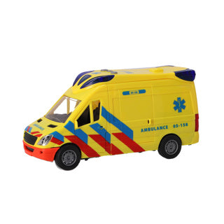 Ambulance à roues rapides avec lumière et son | 2 pièces