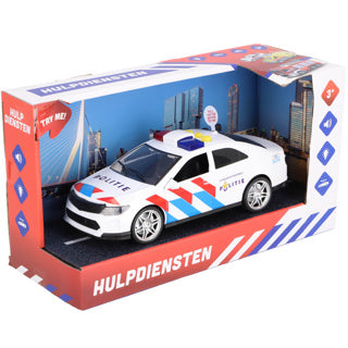 Voiture de police à roues rapides avec lumière et son