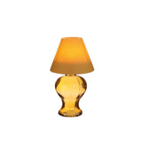 Idées lampe verre 4 saisons photophore moutarde