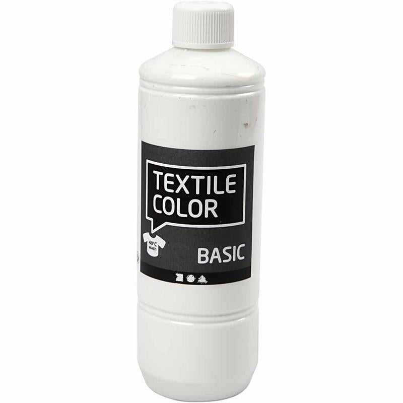 Peinture textile Creativ company - blanc, 500ml