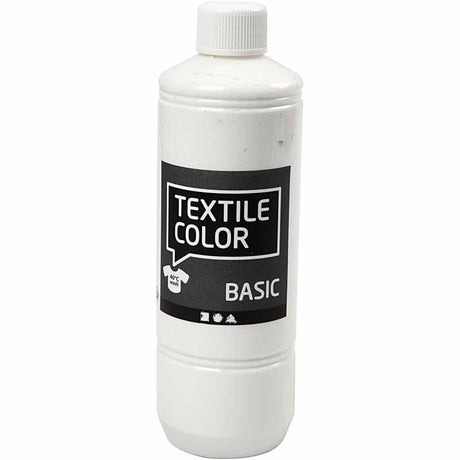 Peinture textile Creativ company - blanc, 500ml