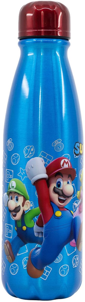 Super Mario Drinking Bottle Aluminium, 600 ml