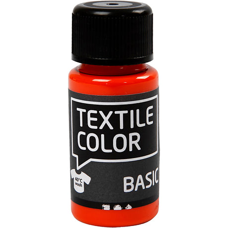 Creativ Company Textile Couleur semi-peinture textile à couverture - orange, 50 ml