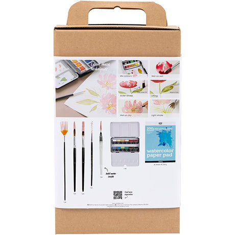 Entreprise créative https : www.cchobby.nl starter-hobbyset-aquarel-1-doos