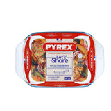 Plat à four en Pyrex 30x21cm verre 2,1l