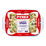 Plat à four en Pyrex 39x25cm verre 3,8l