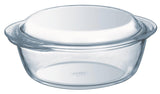 Plat de cuisson rond classique en Pyrex 2,1 l avec couvercle
