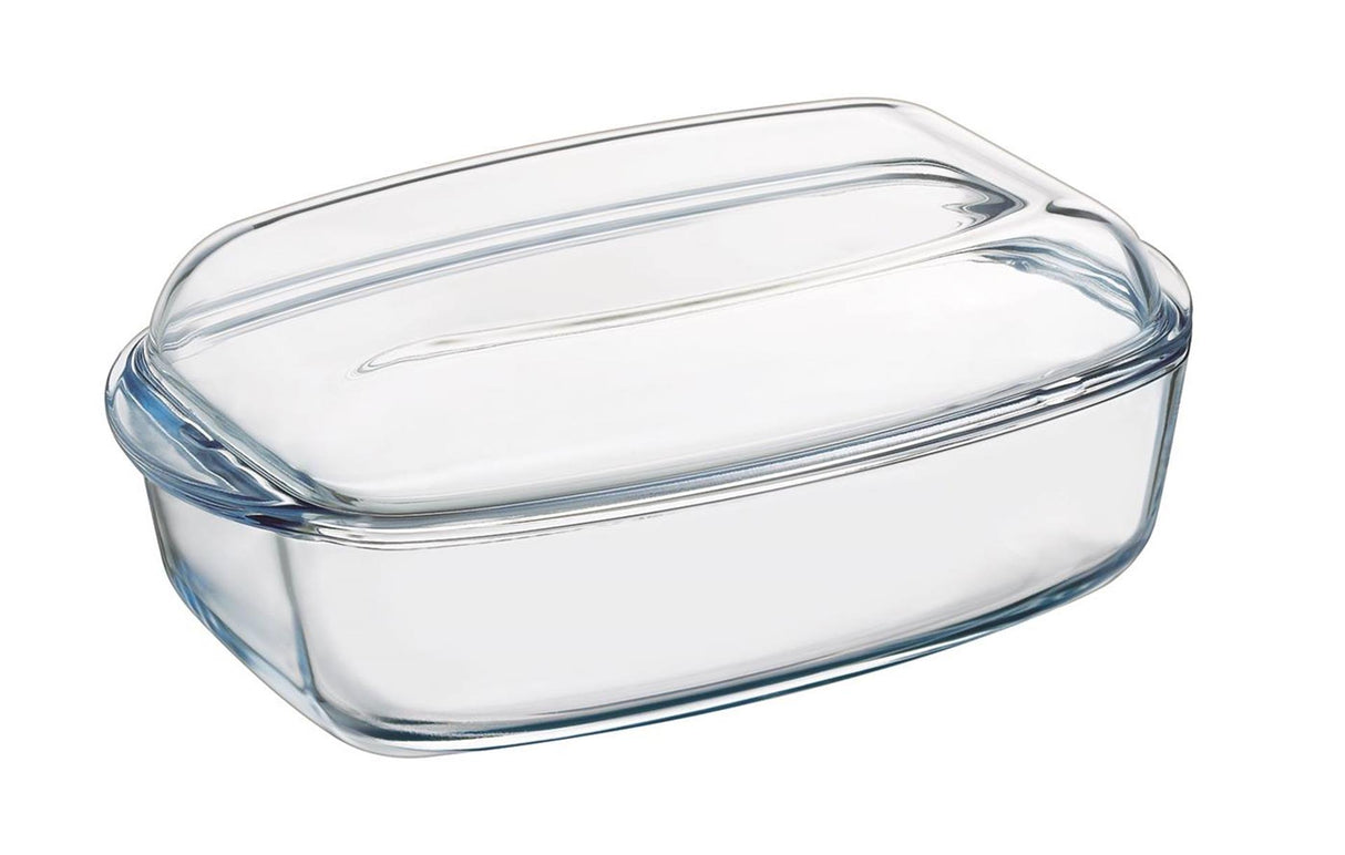 Plat de cuisson en Pyrex avec couvercle 33x20x143cm