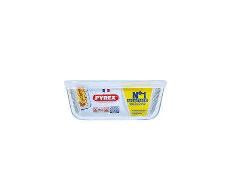 Plat à four Pyrex cuire et congeler 15x15 cm verre borosilicaté
