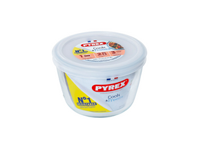 Bol rond en Pyrex 0,6 l (ø 12 cm) avec couvercle de conservation