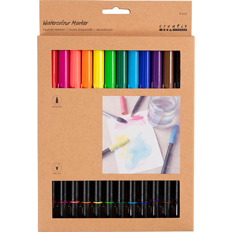 Entreprise créative https : www.ccobby.nl marqueur aquarelle-épaisseur de ligne-2-4-8-mm-standard-colours-12-piece-1-box