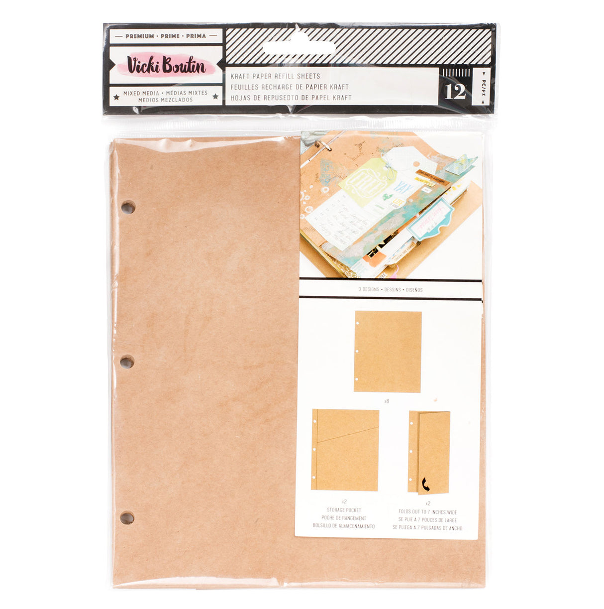 Vicki boutin • kraft refill papers 12pcs