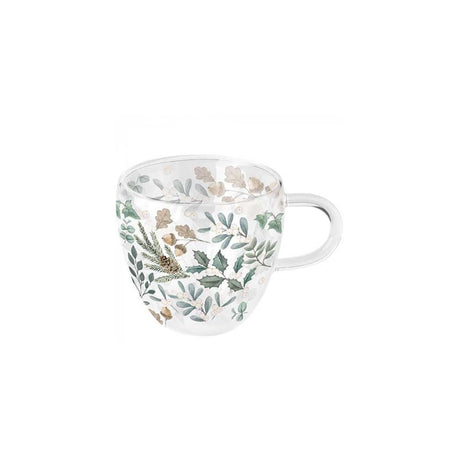 Ambiente verre double paroi 200ml collection de feuilles