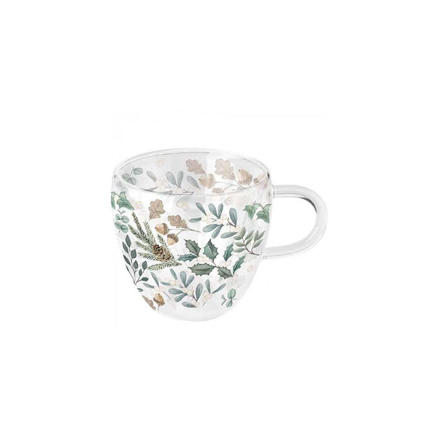 Ambiente verre double paroi 200ml collection de feuilles