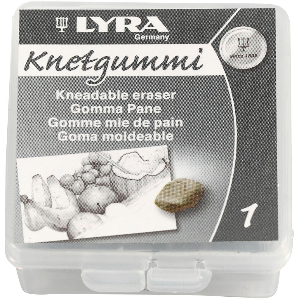Gomme pétrie Lyra, dim. 30x30x10 mm, 1 pièce
