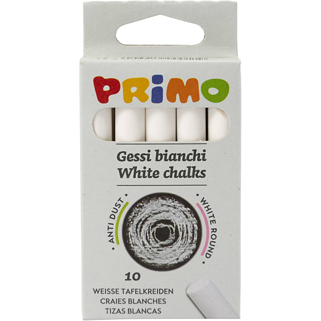 Société créative https : www.ccobby.nl tableau noir craie-l-8-cm-d-10-mm-white-10-piece-1-box