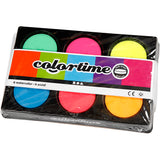 Aquarelle Colortime, h : 16 mm, d 44 mm, couleurs néon, 1 boîte