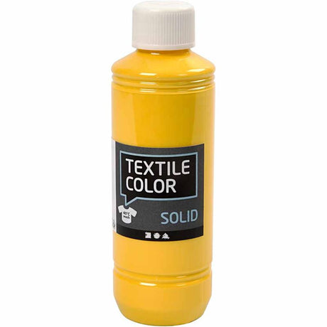 Creativ Company Couleur textile couvrant la peinture textile - Geel, 250 ml