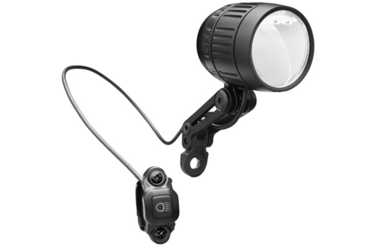 Hovedlys Busch und Müller Lumotec IQ -xm High Beam for E -Bike - 120 170 Lux - Black