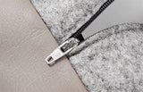 Housse de panier pour chien en cuir artificiel pour lit Bia taupe