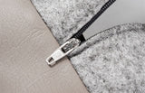 Housse de panier pour chien en cuir artificiel pour lit Bia taupe