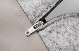 Housse de panier pour chien en cuir artificiel pour lit Bia taupe