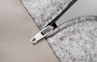 Housse de panier pour chien en cuir artificiel pour lit Bia taupe