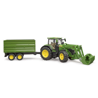 Tracteur Bruder John Deere 7R 350 avec remorque