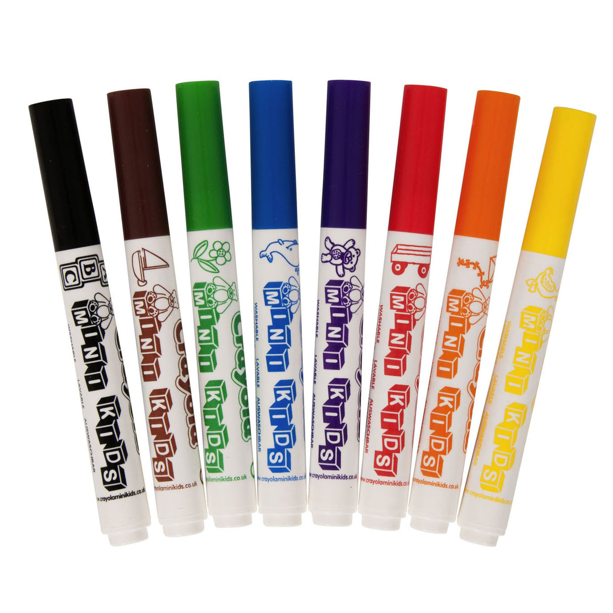 Crayola Mini filt -tip penner, 8.