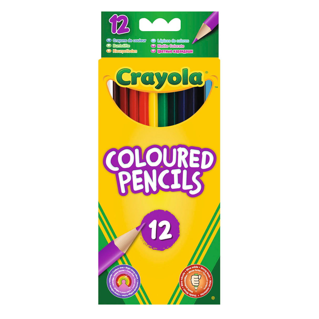 Crayola fargede blyanter, 12.