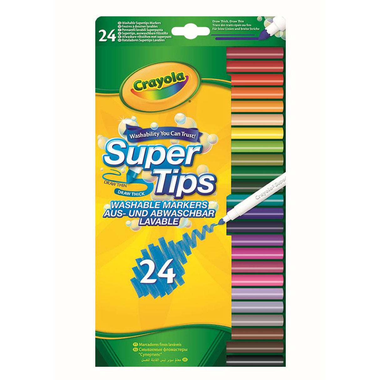 Crayola gefillt -tip Pense mat Super Punkt, 24st.