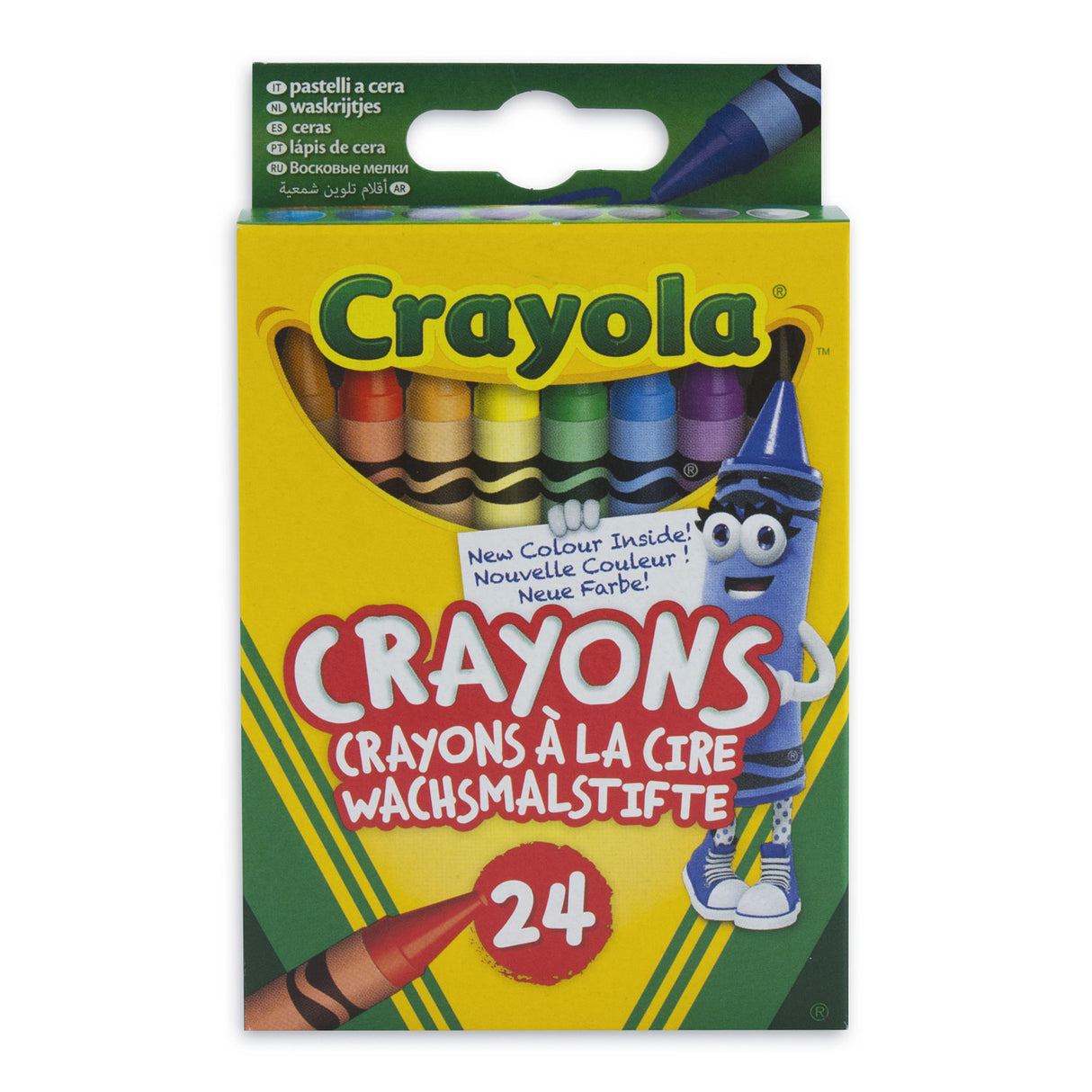 Crayola Wachs Crayons, 24st.