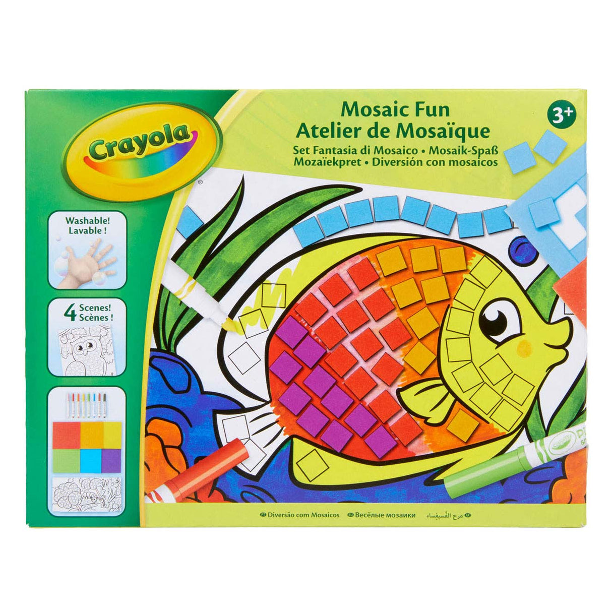 Plaisir de mosaïque Crayola avec des feutres