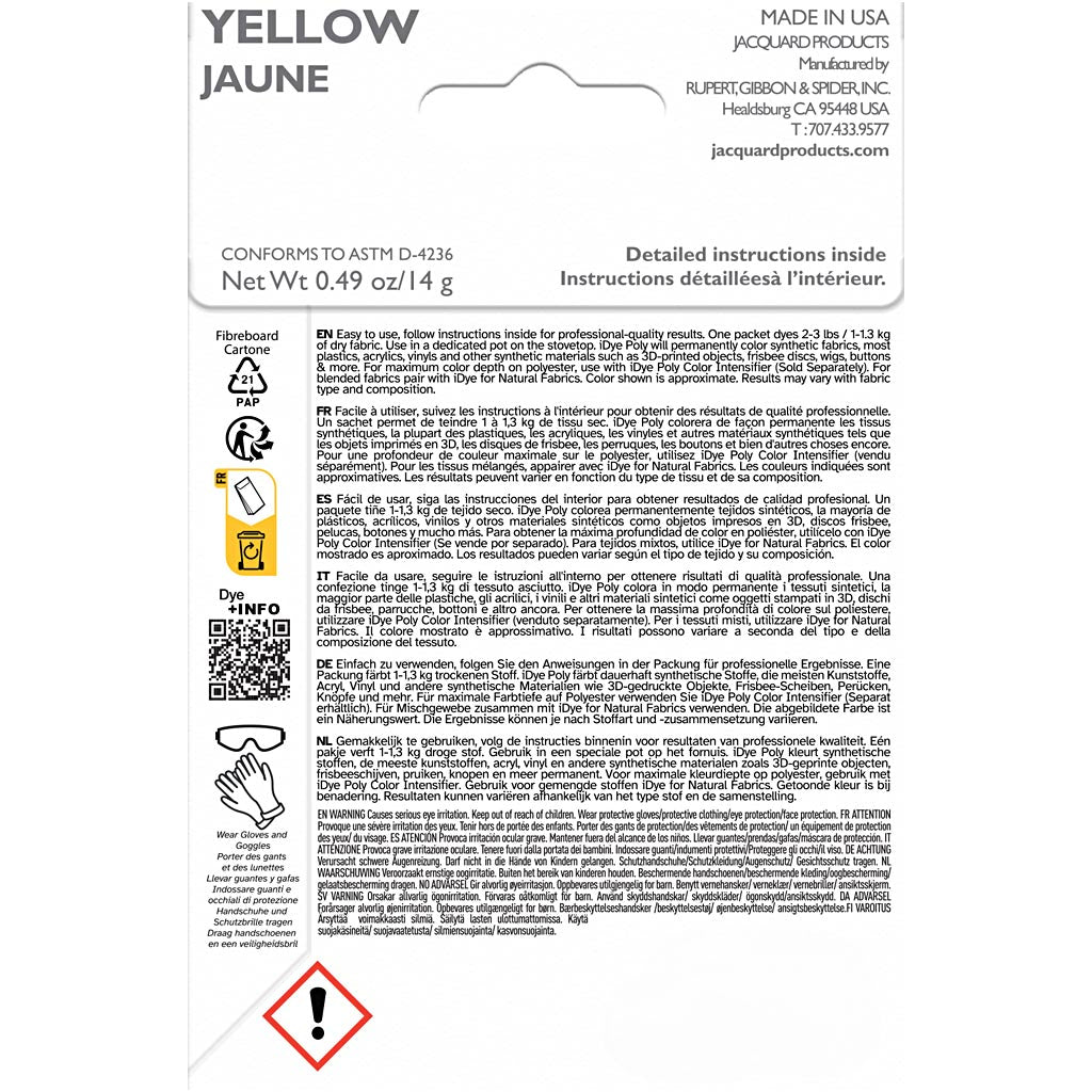 Idye poly, jaune, 14 gr 1 boîte
