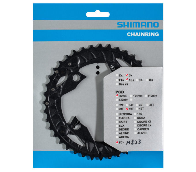 Shimano - Chain Top 40T FC -MT500 FC -M523 för kedjeskydd (AN) 10 hastighet - svart