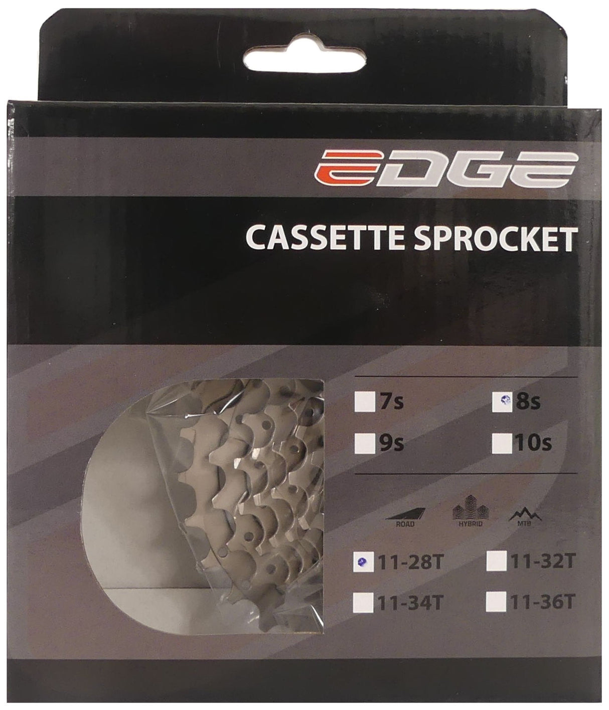 Edge Casette 8 hitrost CS-M5008 11-28T srebro