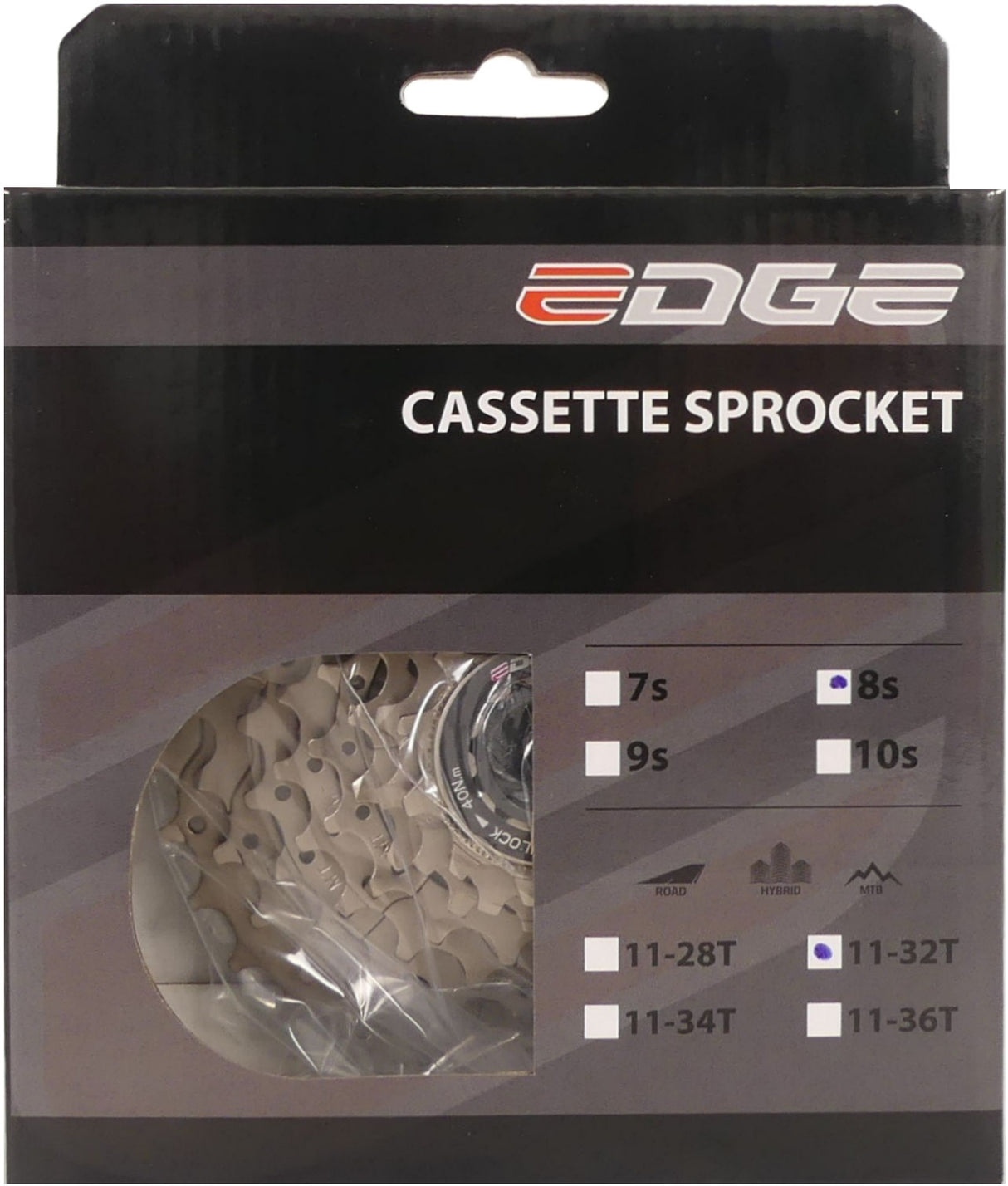 Cassette de borde 8 velocidad CS-M5008 11-32T Silver