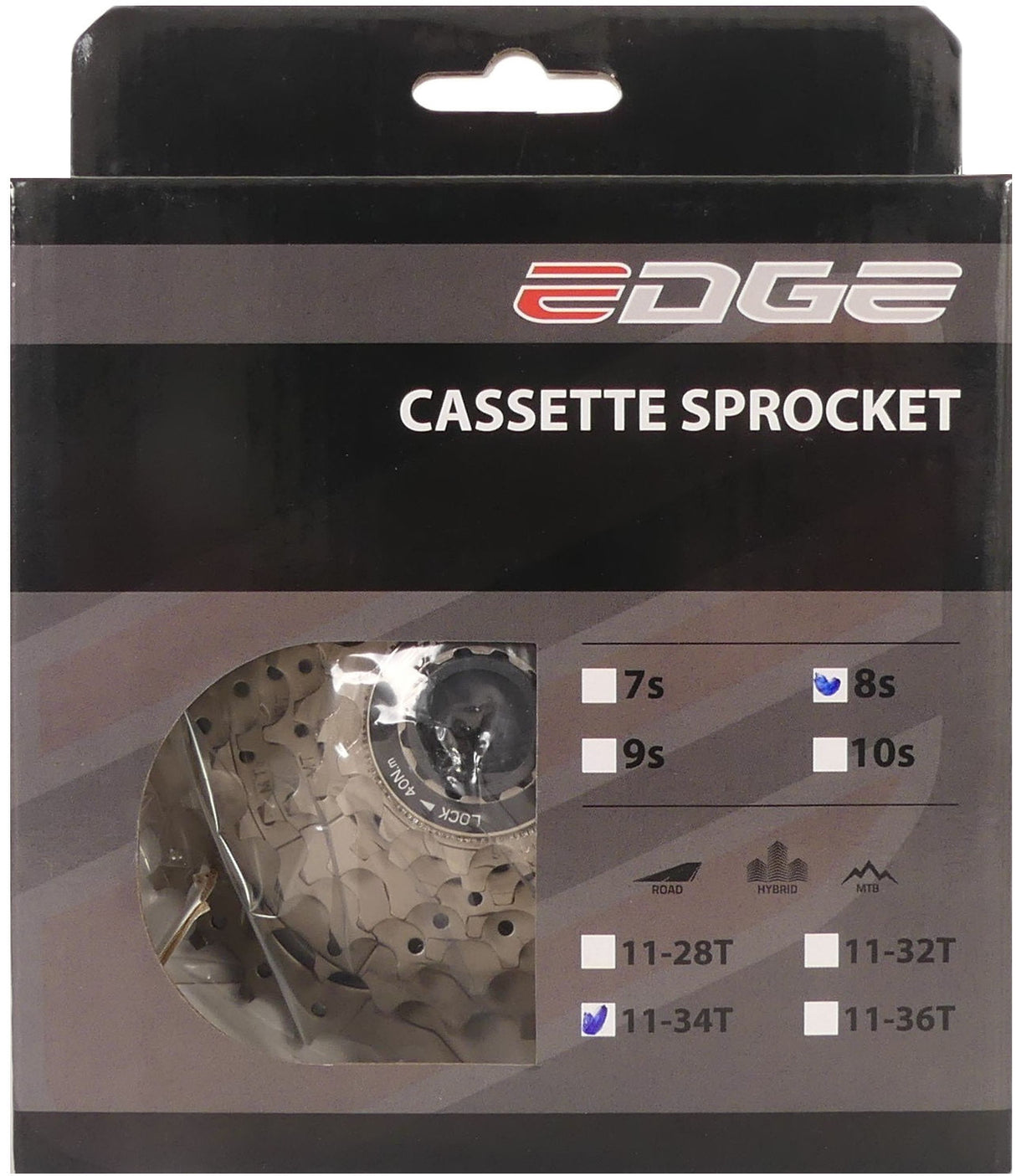 Cassette de bord 8 vitesses CS-M5008 11-34T Silver