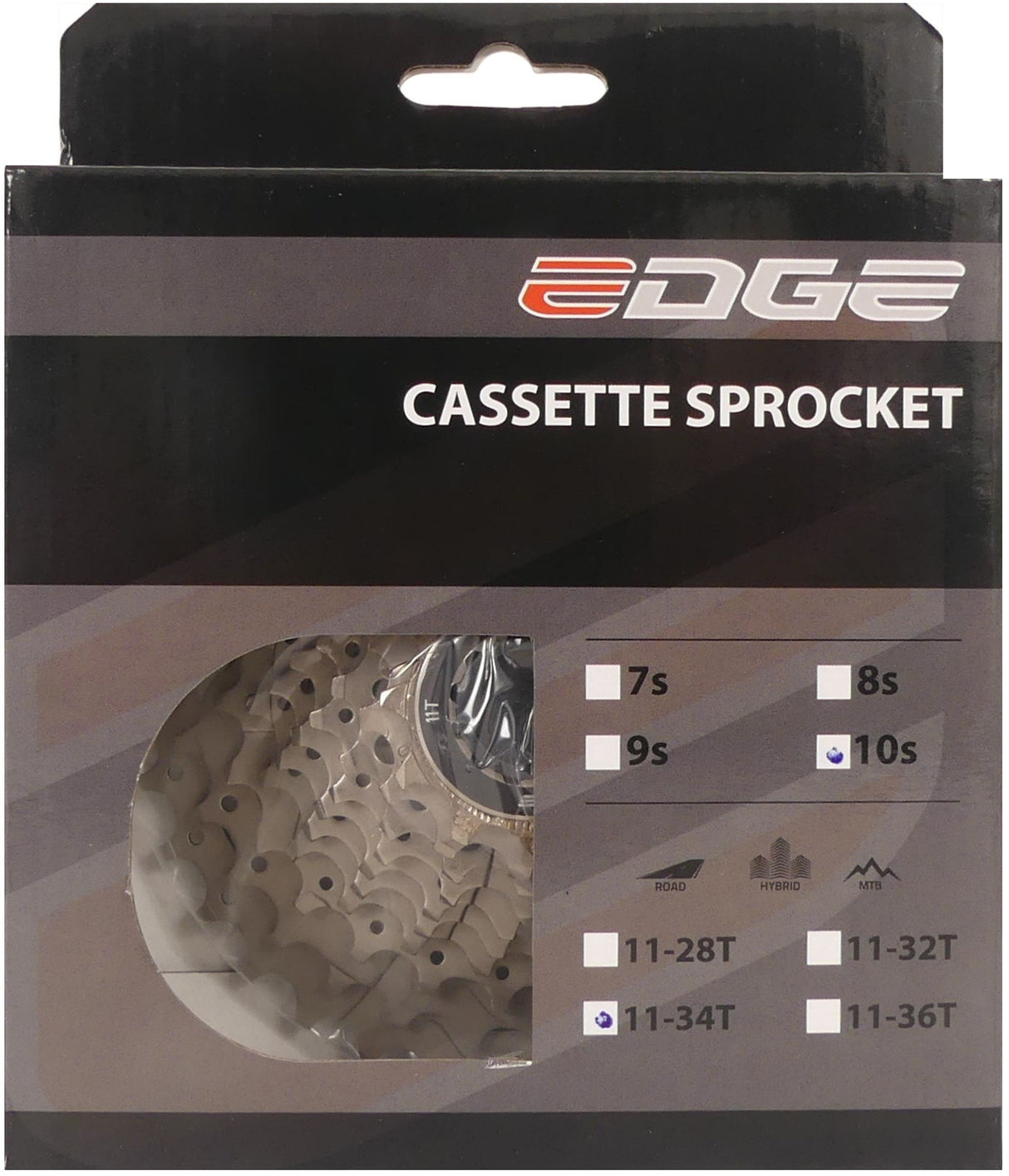 Edge Cassette 10 Speed ​​CS-M6010 11-34T Silver